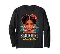 Haitian Princess Black Girl Haitian Roots Long Sleeve T-Shirt