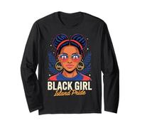 Haitian Princess Haiti Black Girl Haitian Roots Long Sleeve T-Shirt