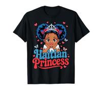 Haitian Princess Haitian Black Girl Haiti Flag T-Shirt