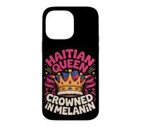 Haitian Queen Crowned in Melanin Pride Heritage Case for iPhone 14 Pro Max