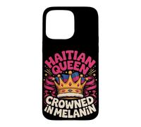 Haitian Queen Crowned in Melanin Pride Heritage Case for iPhone 15 Pro Max