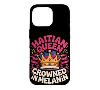 Haitian Queen Crowned in Melanin Pride Heritage Case for iPhone 16 Pro