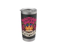 Haitian Queen Crowned in Melanin Pride Heritage Stainless Steel Insulated Tumbler