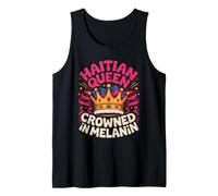 Haitian Queen Crowned in Melanin Pride Heritage Tank Top