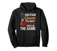 Haitian Queen The Most Powerful Piece In The Game Pullover Hoodie