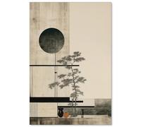 Haitunone Japandi Scandinavian Wall Art Japanese Mid Century Wabi Sabi Posters Vintage Minimalist Modern Canvas Prints for Living Room Bedroom Dorm Wall Decor 16X24 inch Unframed