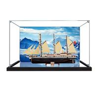 HAIWENFEIQI Acrylic Display Box for Lego 10335 Endurance Exploration Ship Model, Transparent Dustproof Display Case, Storage Box, Compatible with Lego 10335 Model (Mirror Base+background 3mm)