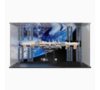 HAIWENFEIQI Acrylic Display Box for Lego 21321 International Space Station Model, Transparent Dustproof Display Case, Storage Box, Compatible with Lego 21321 Construction Kit