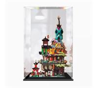 HAIWENFEIQI Acrylic Display Case for Lego 71741 Ninja Garden Block Model, Dustproof Clear Display Case, Compatible with Lego 71741 Construction Kit, (Model not Included) 51 x 36 x 78 cm (3mm)