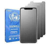 HAIWILL Pack of 3 Matte Screen Protectors for iPhone Air Anti-Fingerprint Anti-Reflective Anti-Scratch Screen Protector 9H Tempered Glass for Apple Air, 6.5 Inches