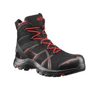 Haix Black Eagle Safety 40 Mid Black/red Light S3-Safety Shoe with Good Protection Function. 45