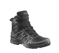 Haix Black Eagle Tactical Mid 2 Waterproof GTX Plain Black Leather Police Boots