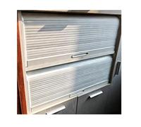 HAIXHX Tambour Door for Kitchen Cabinet 40 50 60 70 80 90cm Wide，Flexible Pull-Down Storage Bins Replacement Roll up Sliding Door(65x80cm (25.6x31.5))