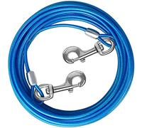HaiYUAN 15FT Blue Dog Cable with Durable Clips for Large Dogs Up to 165 lbs