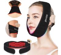 HAIYUE Red Light Therapy Belt for Neck, Timed Near-Infrared Light Therapy, 8 Color Modes Wearable Neck Chin Arm Wrist Hand Leg Knee Ankle Muscle Pain Relief, Gift for Men Women