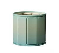haiyusm Ice Bath Tub Portable Foldable Bathtub for Adults Freestanding Bathtubs for Shower Soaking Standing Bathtub Cold & Hot Water Spa Sauna (80cm,Greener)