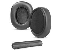 HAIZEEN Earpads and Headband Compatible with Skullcandy Crusher Wireless Crusher ANC/Crusher Evo/Hesh 3/Crusher 360 Headphones Ear pads Replacement Cushion (Protein Leather/Memory Foam)