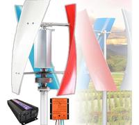 HaiZethonic 9000w No Noise Vertical Magnetic Levitation Upright Wind Turbine, With 3 Blades for Home Use Vertical Axle Wind Turbine,3 Blade Outdoor Windmill Power Kit 3color-48V