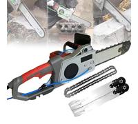 HaiZethonic Diamond Chain Wall Cutte,Handheld Brushless Chainsaw,Electric Concrete Chain Saw,With Water Fed Dust Suppression,2 Chains/2 Guide Bar,For Granite/Reinforced Concrete 350mm
