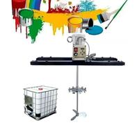 HaiZethonic Ibc Tank Electric Stirrer,Ibc Mixer 1 Tonne/1000 L Paint Mixing Machine,With70cm-120 Cm Adjustable Stainless Steel Rod and Impeller for Ibc Barrels and Open Barrels TypeC