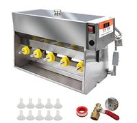 HaiZethonic Temperature Controlled Stainless Steel Feeding Station,Automatic Piglet Milk Feeder with 10/14 Nipples,With Sound Source for Piglets/Lambs/Goats 10Nipples