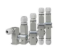 HAIZHI Heavy Load Connector HDC HA 4 5 6 8 Pins Industrial Waterproof Rectangular Connector 10A(Blue)