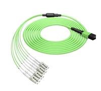 HAIZHI M-LC Fiber Optic Patch Cord, MTP Jumper, Patch Lead, Female Type B, OM5, 8 Core, 24 Cores, 100G, Type B 1m 5m 10m 15 m 20m(24 cores type-B 15m)