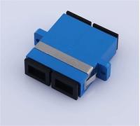 HAIZHI SC adapter duplex 100pcs OM3 OM4 OM5 SM MM fiber optic coupler MM SC-SC upc dual connector IL 0.2dB(Blue)