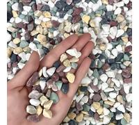 HAJDAM 2.1 lbs Pea Gravel - 6-9 mm Decorative Small Stones for Potted Plants and Cactus, Fish Tank Gravel, Mulch
