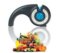 hajegato Premium Kitchen Knife Sharpeners, Adjustable Handheld Manual Chef & Japanese Knife Sharpener - Kitchen Accessories, Suitable for Pocket, Chefs, Serrated & Ceramic Knives, 6 Stage Sharpener…