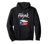 Hajek Czech Flag Czechs Name Pullover Hoodie