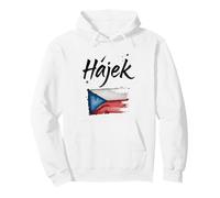 Hajek Czech Flag Czechs Name Pullover Hoodie
