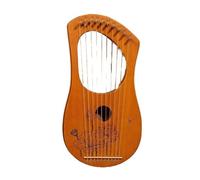 HAJHI 10/16/19 Strings Mini Harp Box Type Resonance Chamber Mahogany Harp Instruments Metal Piano Code Concerts Lyre Harp Wedding Entry Level(10-string - log)