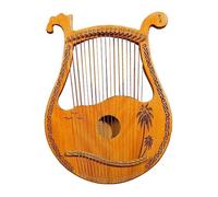 HAJHI 10/16/19 Strings Mini Harp Box Type Resonance Chamber Mahogany Harp Instruments Metal Piano Code Concerts Lyre Harp Wedding Entry Level(19-string - B)