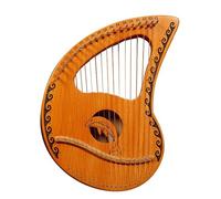 HAJHI 10/16/19 Strings Mini Harp Box Type Resonance Chamber Mahogany Harp Instruments Metal Piano Code Concerts Lyre Harp Wedding Entry Level(19-string - A)
