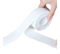 HAJHI 2pcs Caulk Strip Edge Stain-Anti Caulk Tape Waterproof Self Adhesive Grout Sealing Sealed Pvc Soft for Toilet Countertops Window Sills(60mm*5m)