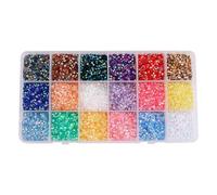 HAJHI Ab-Multicolour Nail Charms Resin Flatback Bedazzling Kit for Diamond Painting Bedazzler Kit with Rhinestones Portable for Craft Enthusiasts(3mm,Set 7)