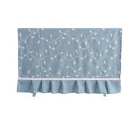 HAJHI All-Inclusive Tv Cover Dustproof Sunscreen Rural Style for Villa Bedroom, 32-70in Universal Tv Protection Film for Tabletop Wall Hanging(55in,Leaf-Blue)