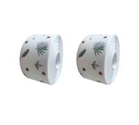 HAJHI Decorative Self Adhesive Caulk Strip Kitchen Bathroom Waterproof Caulk Tape Gas Hob Oil-Anti Gap Filling Moisture-Proof Pvc Soft(2m,Leaf-E)