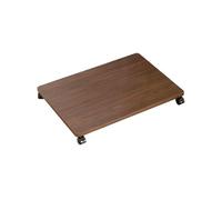 HAJHI Desktop Computer Tower Stand Movable Brake Pc Stand for Floor Storage Flowerpot Box Pc Holder Moisture-Anti for Bedrooms(60 * 35cm,Walnut)