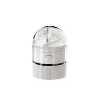 HAJHI Dustproof Pill Cutter 4-in-1 Storage Tablet Pill Crusher Fine Powder Portable for Travel Pill Splitter for Large Small Pills Sealed(White)