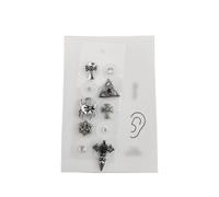 HAJHI Ear Seeds Acupuncture Kit Disposable Point Massage Ear Acupuncture Fashion for Balance Wellness Stress Relief for Weight Loss(B)