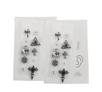 HAJHI Ear Seeds Acupuncture Kit Disposable Point Massage Ear Acupuncture Fashion for Balance Wellness Stress Relief for Weight Loss(2pcs-B)