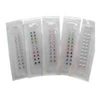 HAJHI Everyday Ear Seeds Acupuncture Kit Massage Magnetic Beads Disposable Ear Acupuncture Stress Relief Easy to Use(Mixed - 100 pcs)