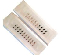 HAJHI Everyday Ear Seeds Acupuncture Kit Massage Magnetic Beads Disposable Ear Acupuncture Stress Relief Easy to Use(Black+Champagne - 40 pcs)
