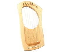 HAJHI Greece Harp Instruments 7 Strings Easy to Learn Portable Lyre Harp Birch Metal Strings Board Full Tone Children's Performance Lap Harp Entry Level