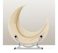 HAJHI Greece Maple Harp Instruments 8/11/15 Strings Moon Lap Harp Parent-Child Playing Stable Tone Cultivating Musical Interest Lyre Harp Teaching(15-note log+free stand)