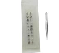 HAJHI Magnetic Beads Ear Seeds Acupuncture Kit Decorative Ear Acupuncture for Relaxation Balance Health Point Massage for Everyday(Punk Style - 20 pcs)