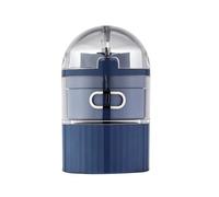 HAJHI Nursing Homes Pill Splitter Precise Pill Cutter Half/Quarter V-Bracket for Various Sizes 4-in-1pill Crusher Storage Box Portioning(Blue)