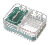 HAJHI Pill Crusher with Brush Sealed Dustproof 3-in-1 Pill Cutter for Different Sizes Portable Medicine Cutter Portioning Storage(Green)